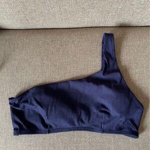 Andie Navy Ribbed Bikini Bottom